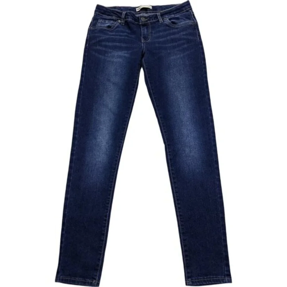 Levis 720 High Rise Super Skinny Jeans Kids Size 14 Blue NWT Adjustable Waist